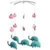 [Happy Elephants] Handmade Rotate Crib Mobile Nursery Mobile for Baby Room