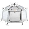 VEVOR Baby Playpen with Canopy, Indoor/Outdoor Portable Playpen for Babies and Toddler, Lightweight & Foldable