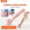 VEVOR Phlebotomy Practice Kit, IV Venipuncture Intravenous Training Kit, High Simulation IV Practice Arm Kit with Carrying Bag