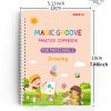 4pcs/set Kindergarten School Supplies; Children Fadeable Practice Copybook; Puzzle Science And Education Reusable Calligraphy Handwriting Textbook