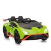 12V Battery Powered Ride On Car for Kids, Remote Control Toy Vehicle with Music Player, LED Light, 2 Driving Modes