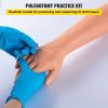 VEVOR 12 PCS Phlebotomy Practice Kit, IV Venipuncture Intravenous Training, High Simulation IV Practice Arm Kit with Carrying Bag