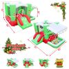 Christmas Jump 'n Slide Inflatable Bouncer for Kids Complete Setup with Blower - 80" x 91" Play Area - 55" Tall