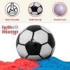 Gender Reveal Soccer Kit with Large 72 inch Balloons and Stickers Soccer Gender Reveal Games with Powder (Pink & Blue) Baby Shower Party Supplies and
