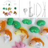 Colorful Newborn Baby Gift, Cute Baby Bed Bell [Fish and Lotus] Creative