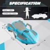 Electric Kids Racing Car with Music and Lights, Blue
