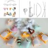 Hanging Baby Toys, Colorful Decor, Crib Mobile [Tiger, Palm Civet and Bear]