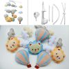 [Cute Lion, Hot Air Balloon] Musical Mobile Baby Crib Rotatable Bed Bell