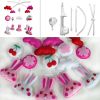 Girls Crib Mobile with Hanging Decor Toys, Pink, Crib Mobile [Rabbit]