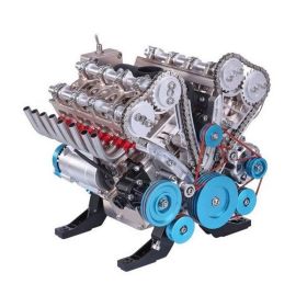 New Mini Assembly Car Assemble Inline Four-cylinder L4 Engine Model Kit Toys For Adult Gift Engine Resin Ornaments 2023 Hot Sale (Color: 8-cylinder engine)