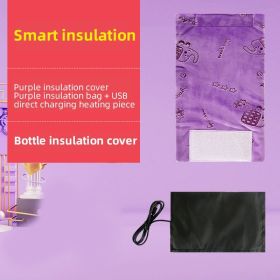 Bottle Heater Warmer; Portable Usb Car Bottle Warmer; Milk Water Heated Bag; Baby Accessories; Nursing Bottle Heater Insulated Bag (Color: purple)