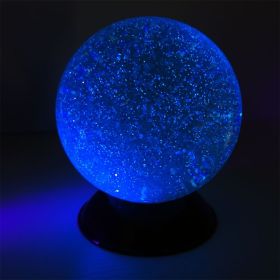 Clear Acrylic Contact Juggling Ball - 75mm (Color: Glitter UV, size: 75mm)