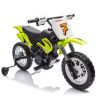 12V Kids Ride On Electric Toy Motorcycle,Rear suspension,Twist Grip Throttle,Slow Start,Removable training wheels,Indie music box with horn and engine
