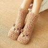 Cartoon Floor Winter Thick Polyester Fleece Fluffy Microfiber Women Fuzzy Socks Funny Fuzzy Dog Slipper Socks For Women Cute Fluffy Thick Warm Winter